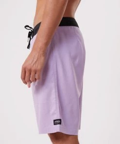 EVERYDAY ESSENTIALS Afends Mens Surf Related - Hemp Fixed Waist Boardshorts - Orchid
