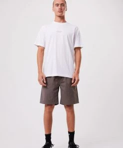Clothing Afends Mens Ninety Twos - Recycled Fixed Waist Shorts - Beechwood