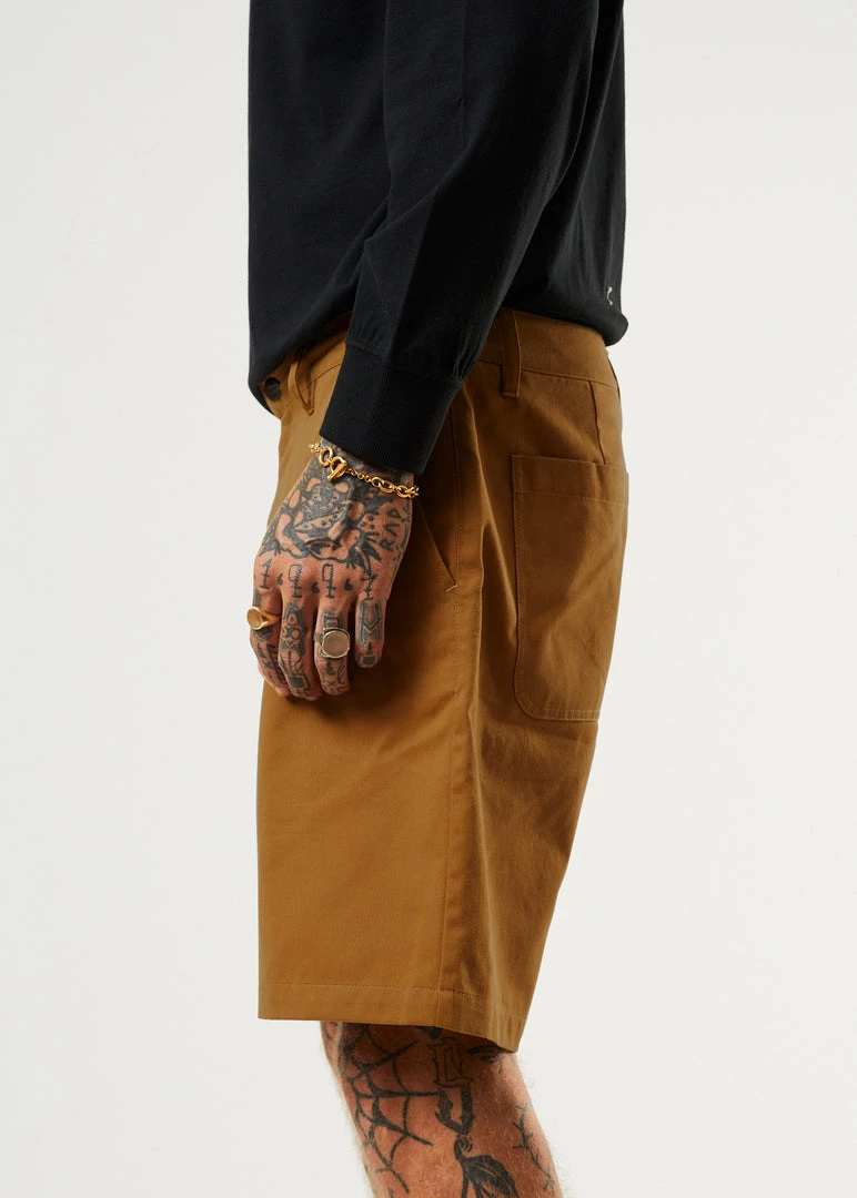 Afends Mens Ninety Twos - Recycled Fixed Waist Shorts - Chestnut Clothing 4 Afends Mens Ninety Twos - Recycled Fixed Waist Shorts - Chestnut Clothing