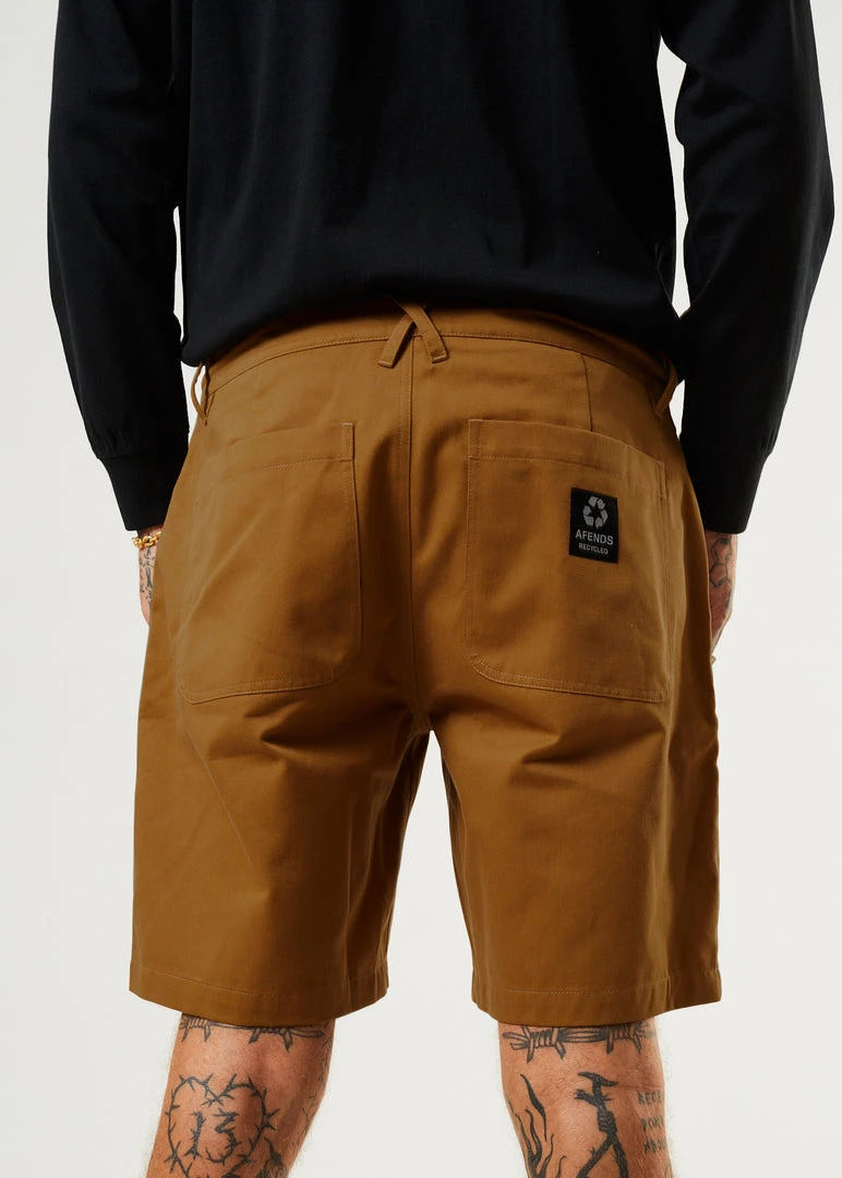 Afends Mens Ninety Twos - Recycled Fixed Waist Shorts - Chestnut Clothing 5 Afends Mens Ninety Twos - Recycled Fixed Waist Shorts - Chestnut Clothing