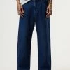 Afends Mens Pablo - Hemp Denim Baggy Fit Jean - Original Rinse DENIM EDIT