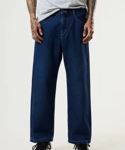 Afends Mens Pablo - Hemp Denim Baggy Fit Jean - Original Rinse DENIM EDIT
