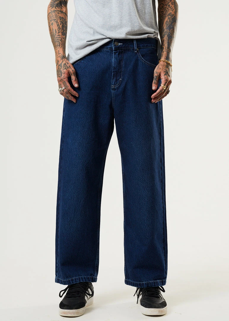 Afends Mens Pablo - Hemp Denim Baggy Fit Jean - Original Rinse DENIM EDIT 1 Afends Mens Pablo - Hemp Denim Baggy Fit Jean - Original Rinse DENIM EDIT