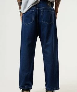 Afends Mens Pablo - Hemp Denim Baggy Fit Jean - Original Rinse DENIM EDIT