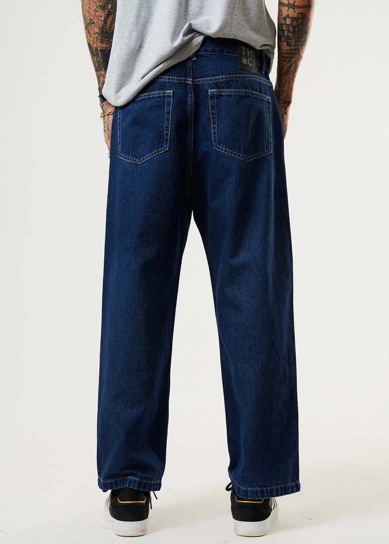 Afends Mens Pablo - Hemp Denim Baggy Fit Jean - Original Rinse DENIM EDIT 2 Afends Mens Pablo - Hemp Denim Baggy Fit Jean - Original Rinse DENIM EDIT