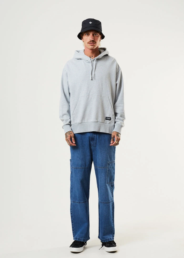 EVERYDAY ESSENTIALS Afends Mens All Day - Hemp Hoodie - Shadow Grey Marle 3 EVERYDAY ESSENTIALS Afends Mens All Day - Hemp Hoodie - Shadow Grey Marle