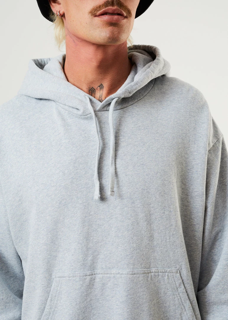 EVERYDAY ESSENTIALS Afends Mens All Day - Hemp Hoodie - Shadow Grey Marle 2 EVERYDAY ESSENTIALS Afends Mens All Day - Hemp Hoodie - Shadow Grey Marle