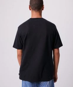 Afends Mens Walker - Hemp Retro T-Shirt - Faded Black