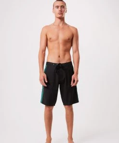 Afends Mens Walker - Hemp Fixed Waist Boardshorts - Black 9 Afends Mens Walker - Hemp Fixed Waist Boardshorts - Black