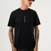Afends Mens Machine - Recycled Retro T-Shirt - Black Clothing