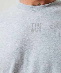 Afends Mens House Arrest - Hemp Retro T-Shirt - Shadow Grey Marle Clothing