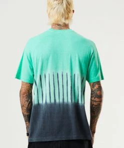 Afends Mens Homebound - Hemp Retro T-Shirt - Mint