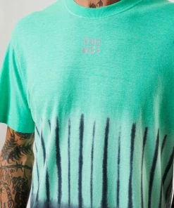 Afends Mens Homebound - Hemp Retro T-Shirt - Mint