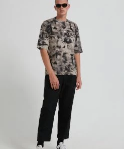 Afends Mens Smoke - Organic Weighted T-Shirt - Bone Clothing 9 Afends Mens Smoke - Organic Weighted T-Shirt - Bone Clothing