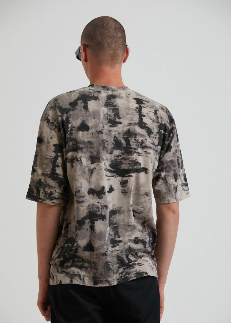 Afends Mens Smoke - Organic Weighted T-Shirt - Bone Clothing 4 Afends Mens Smoke - Organic Weighted T-Shirt - Bone Clothing