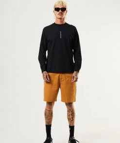 Afends Mens Machine - Recycled Long Sleeve T-Shirt - Black Clothing 7 Afends Mens Machine - Recycled Long Sleeve T-Shirt - Black Clothing