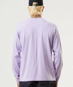 Afends Mens Wahzoo - Recycled Long Sleeve Graphic T-Shirt - Tulip 9 Afends Mens Wahzoo - Recycled Long Sleeve Graphic T-Shirt - Tulip