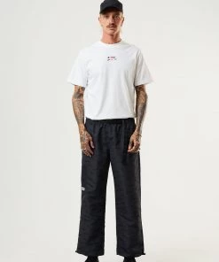 Clothing Afends Mens Fendsa - Recycled Spray Pants - Charcoal