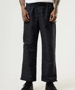 Clothing Afends Mens Fendsa - Recycled Spray Pants - Charcoal