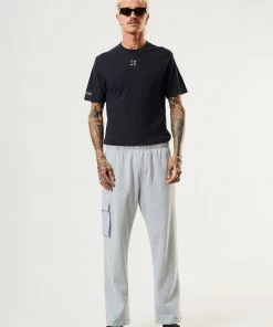 Afends Mens House Arrest - Hemp Sweat Pants - Shadow Grey Marle