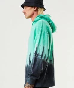 Afends Mens Homebound - Hemp Hoodie - Mint Clothing