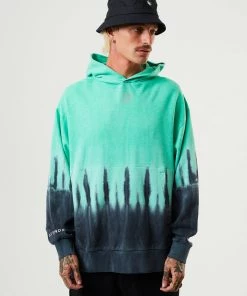 Afends Mens Homebound - Hemp Hoodie - Mint Clothing