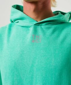 Afends Mens Homebound - Hemp Hoodie - Mint Clothing