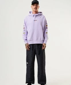 Afends Mens Wahzoo - Recycled Hoodie - Tulip