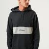 Afends Mens Panel - Organic Hoodie - Black Marle Clothing