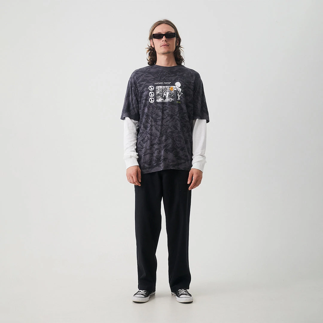 Afends Mens Natural Technology - Hemp Retro Graphic T-Shirt - Black NEW ARRIVALS 6 Afends Mens Natural Technology - Hemp Retro Graphic T-Shirt - Black NEW ARRIVALS