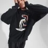Afends Mens Naughty - Recycled Knit Crew Neck Jumper - Charcoal