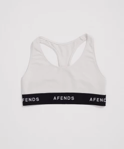 Afends Womens Molly - Hemp Sports Crop - Off White