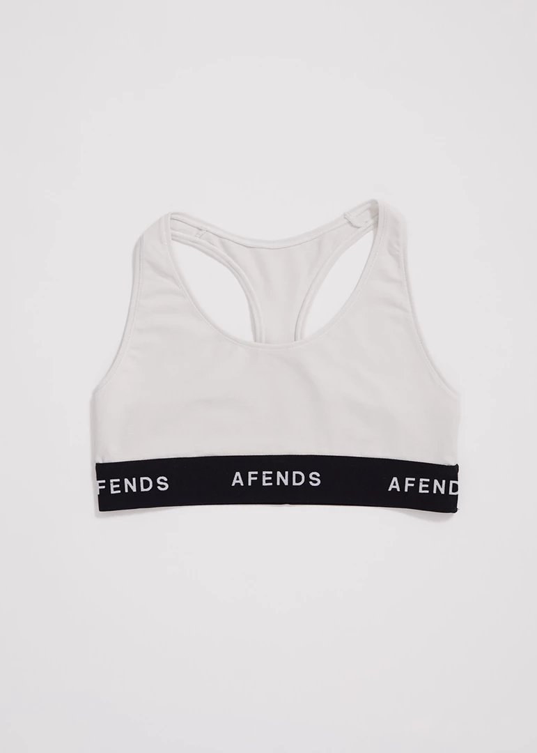 Afends Womens Molly - Hemp Sports Crop - Off White 1 Afends Womens Molly - Hemp Sports Crop - Off White