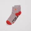 Afends Unisex Revolution - Hemp Striped Crew Socks - Coral