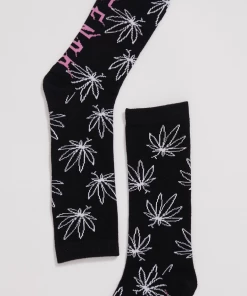 Afends Unisex Walker - Hemp Crew Socks - Black Clothing 5 Afends Unisex Walker - Hemp Crew Socks - Black Clothing