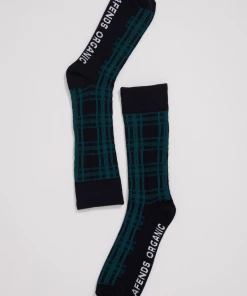 Afends Unisex Doomsday - Organic Crew Socks - Midnight
