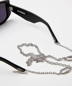 Clothing Afends Unisex Afends X F+H - Sunglasses Chain - Oxidised Sterling Silver Plating