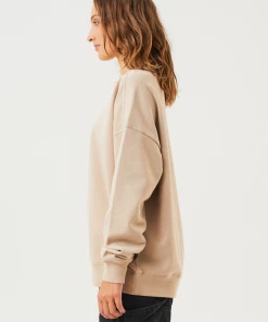 Afends Unisex Solitude - Unisex Organic Crew Neck Jumper - Bone 17 Afends Unisex Solitude - Unisex Organic Crew Neck Jumper - Bone