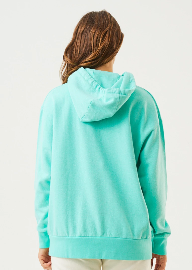 Afends Womens Ava - Hemp Graphic Hoodie - Mint Clothing 4 Afends Womens Ava - Hemp Graphic Hoodie - Mint Clothing
