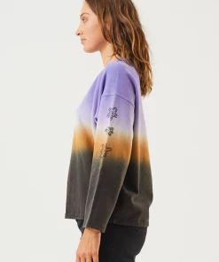 Afends Womens Fixative - Hemp Crew Neck Jumper - Plum