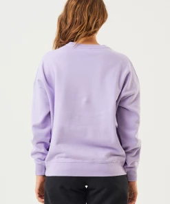 Afends Womens Dua - Recycled Slouchy Crew Neck Jumper - Tulip