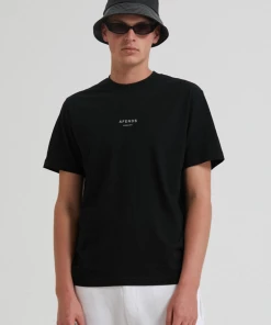 Clothing Afends Unisex Solitude - Unisex Organic Retro T-Shirt - Black