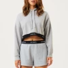 Afends Womens Homebase - Hemp Sweat Shorts - Shadow Grey Marle