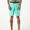 EVERYDAY ESSENTIALS Afends Mens Surf Related - Hemp Fixed Waist Boardshorts - Mint