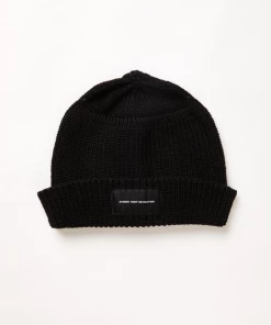 Afends Unisex Minimal - Hemp Wharfie Beanie - Black