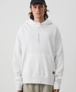 Afends Mens Luxury - Recycled Hoodie - White