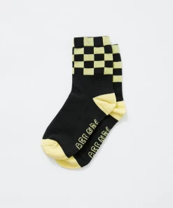 Clothing Afends Unisex Pascale - Hemp Crew Socks - Charcoal