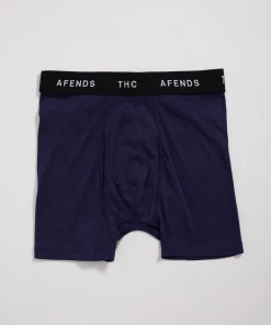 Afends Mens Basis - Hemp Boxer Briefs - Midnight