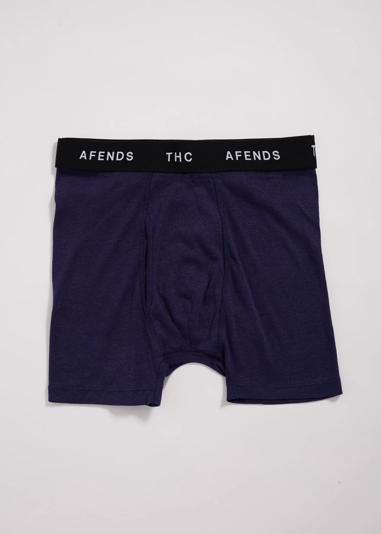 Afends Mens Basis - Hemp Boxer Briefs - Midnight 3 Afends Mens Basis - Hemp Boxer Briefs - Midnight