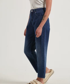 Clothing Afends Womens Shelby - Hemp Denim Wide Leg Jeans - Original Rinse